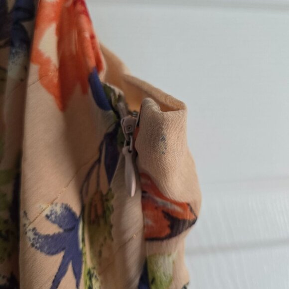 Lulus Stunning Soiree Blush Pink Floral Ruched Midi Dress Size XXL - Picture 8 of 10